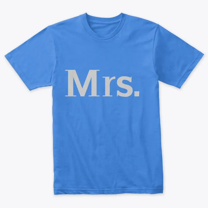 "Mrs." collection tshirt